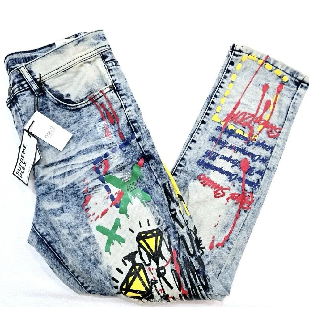 Rue 21 Supreme Flex Unisex Skinny Jeans Size 34/30